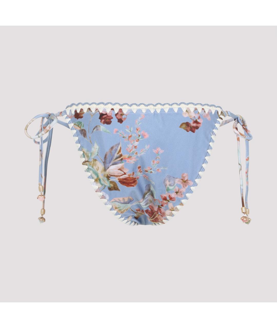 ZIMMERMANN Голубой полиамидовый купальник, фото 4