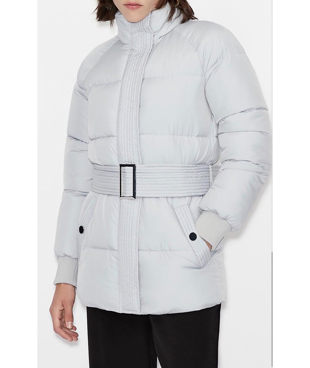 ARMANI EXCHANGE Серый полиэстеровый пуховик, фото 4