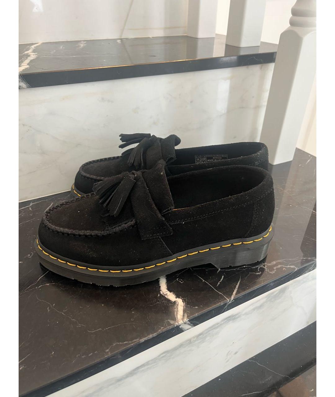 DR. MARTENS Черные замшевые лоферы, фото 5