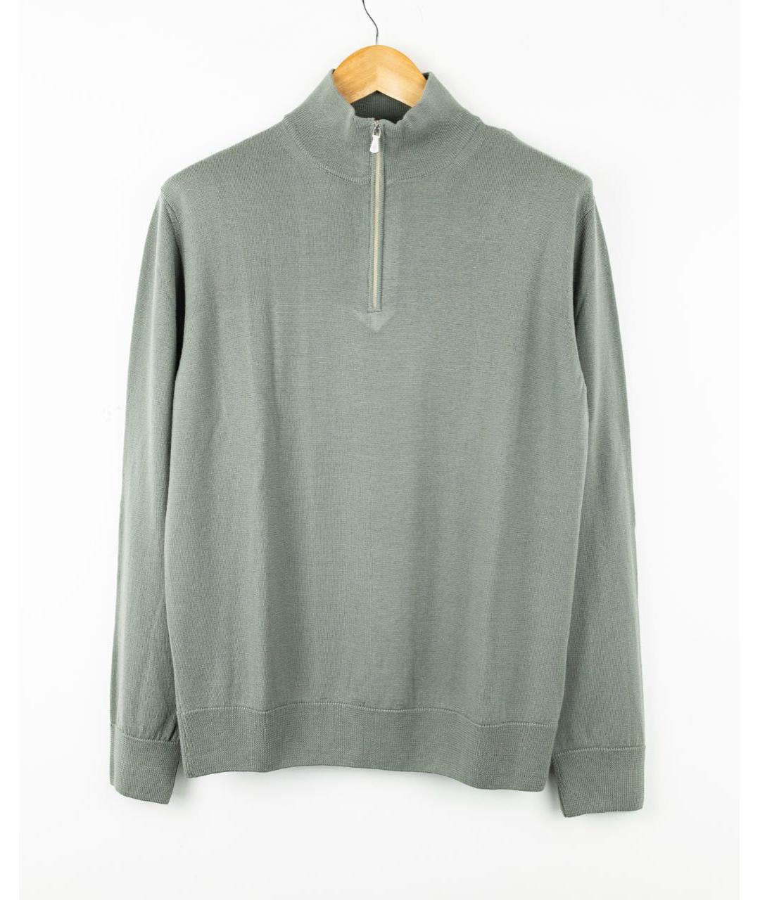 ELEVENTY Салатовый шерстяной джемпер / свитер, фото 5