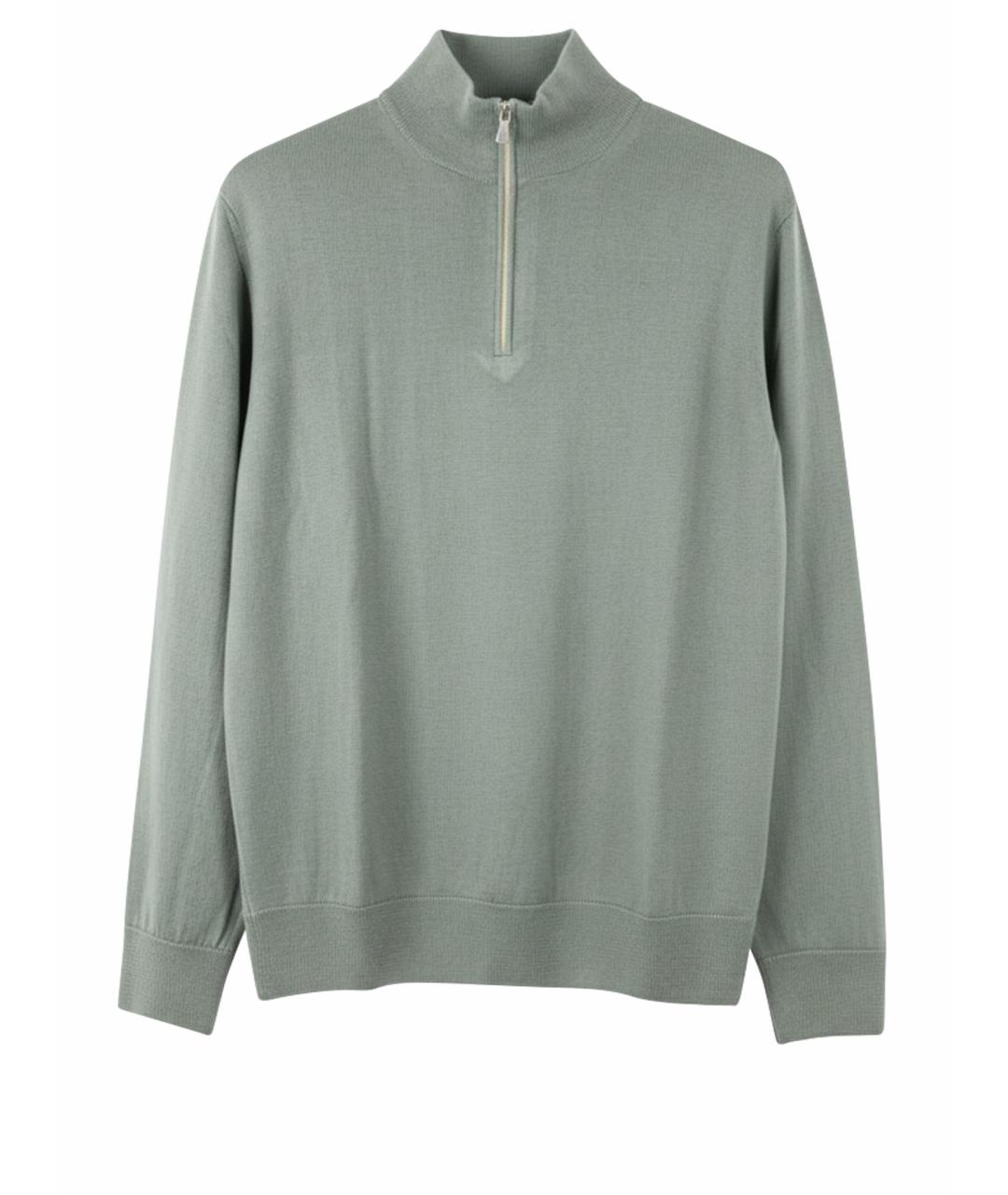 ELEVENTY Салатовый шерстяной джемпер / свитер, фото 1