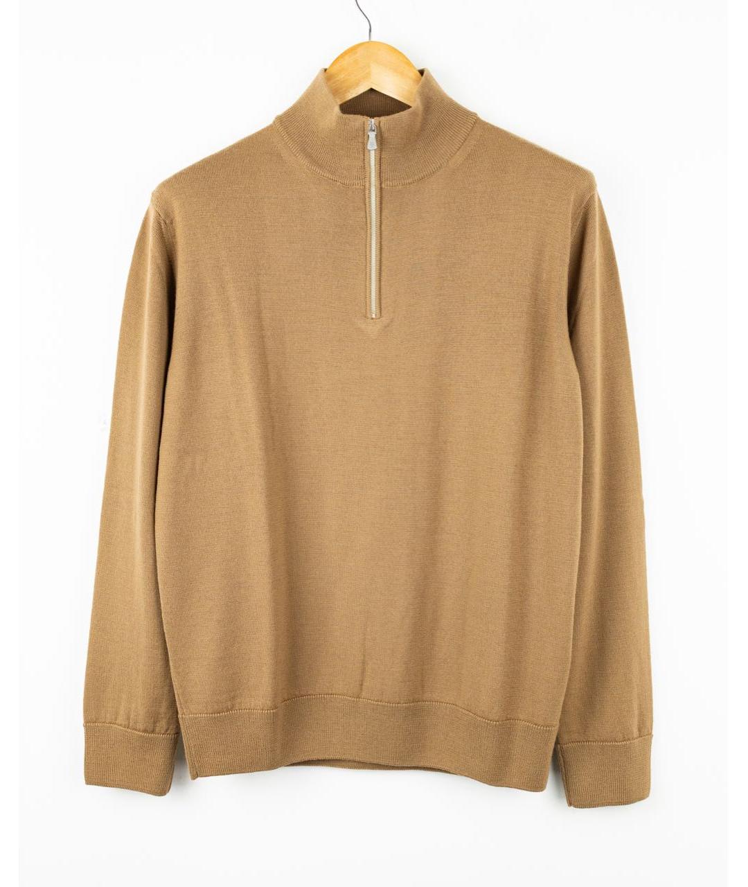 ELEVENTY Бежевый шерстяной джемпер / свитер, фото 5