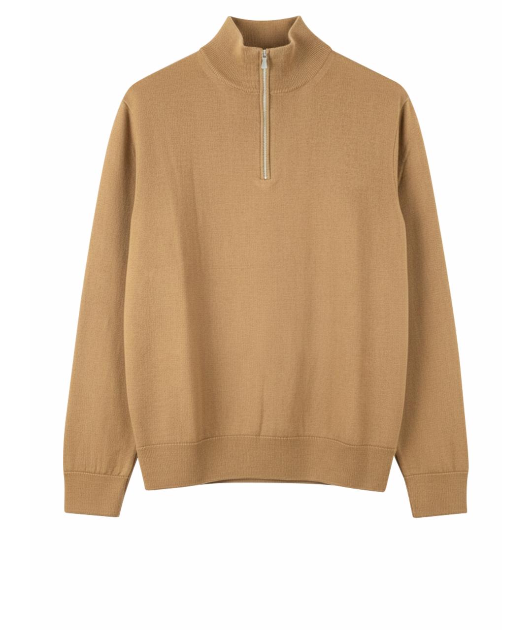 ELEVENTY Бежевый шерстяной джемпер / свитер, фото 1