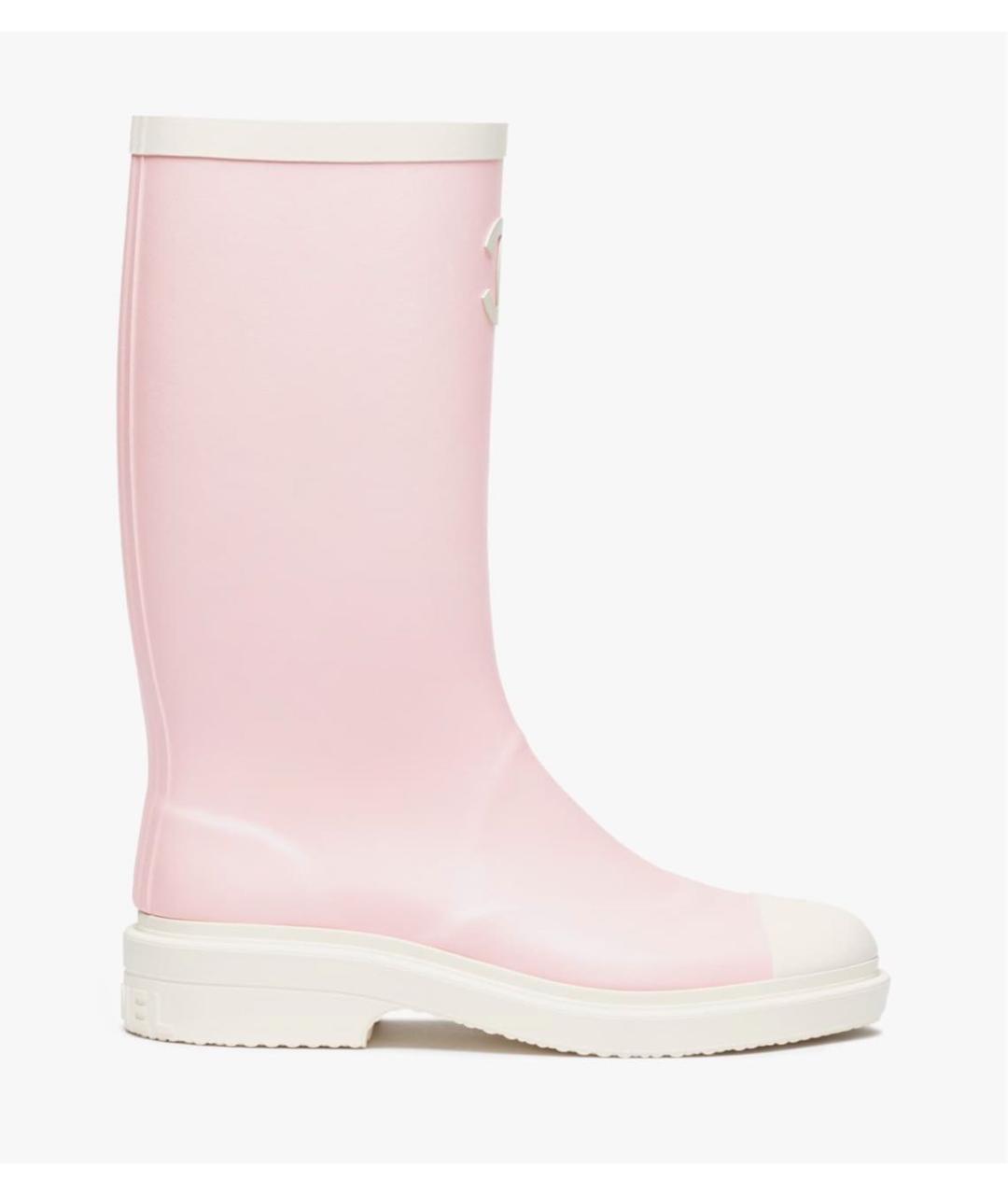 CHANEL Розовые сапоги, фото 2
