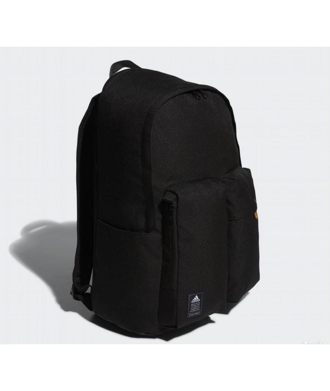 ADIDAS Черный тканевый рюкзак, фото 2