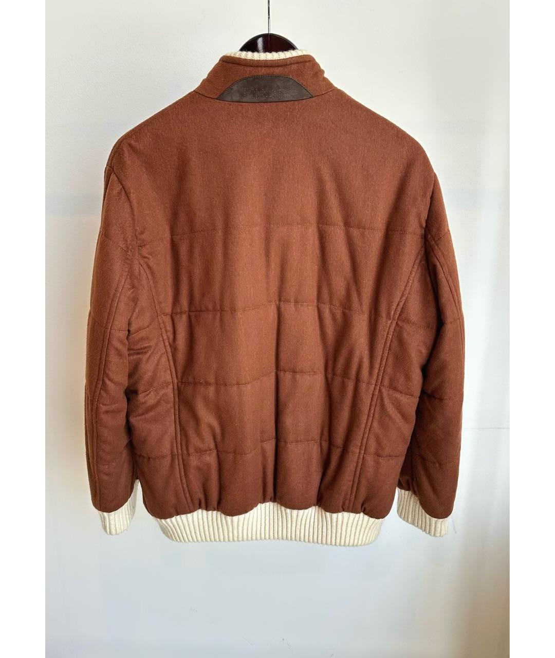 KITON Коричневая шерстяная куртка, фото 3