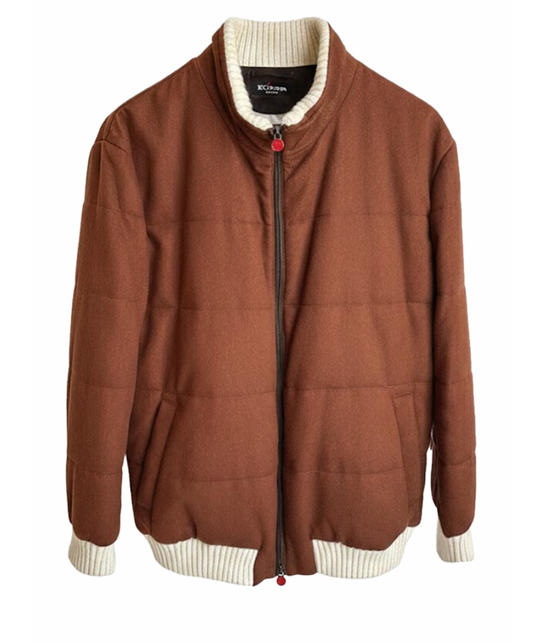 KITON Коричневая шерстяная куртка, фото 1