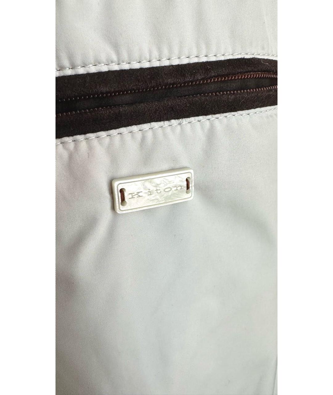 KITON Коричневая шерстяная куртка, фото 6