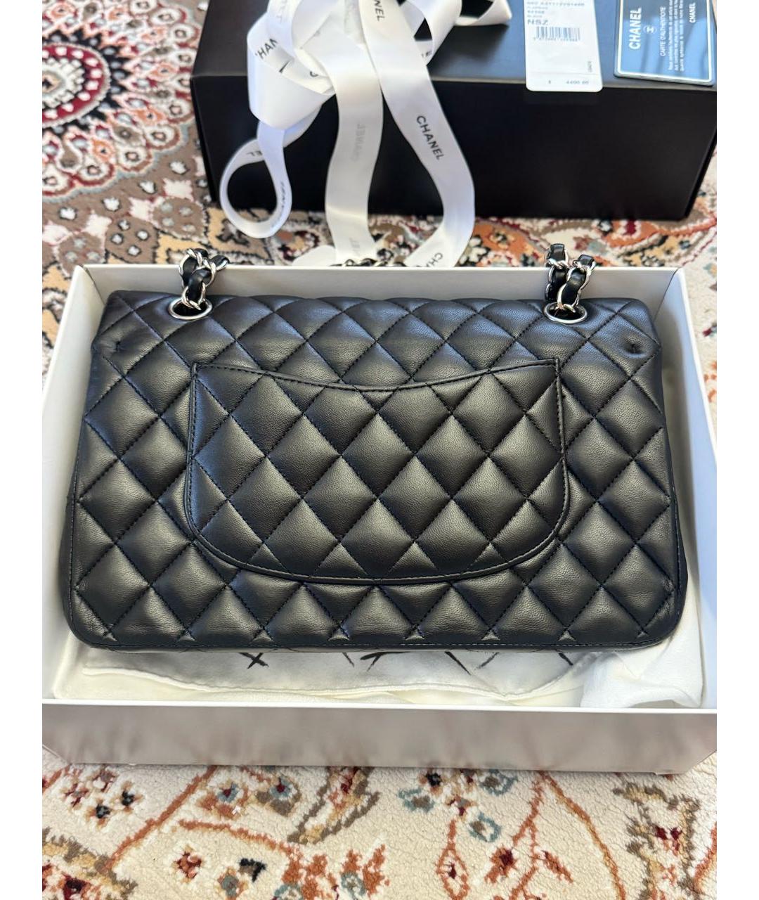 CHANEL Черная кожаная сумка через плечо, фото 4