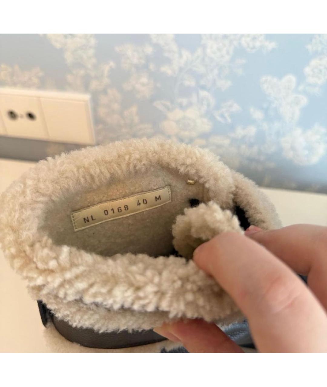 LOUIS VUITTON Коричневые кожаные ботинки, фото 7