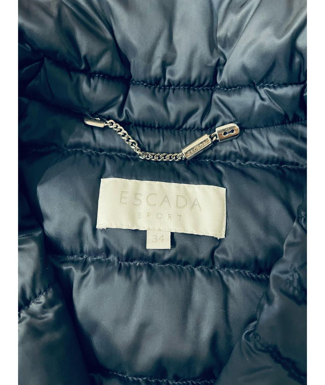 ESCADA Синий полиэстеровый пуховик, фото 3