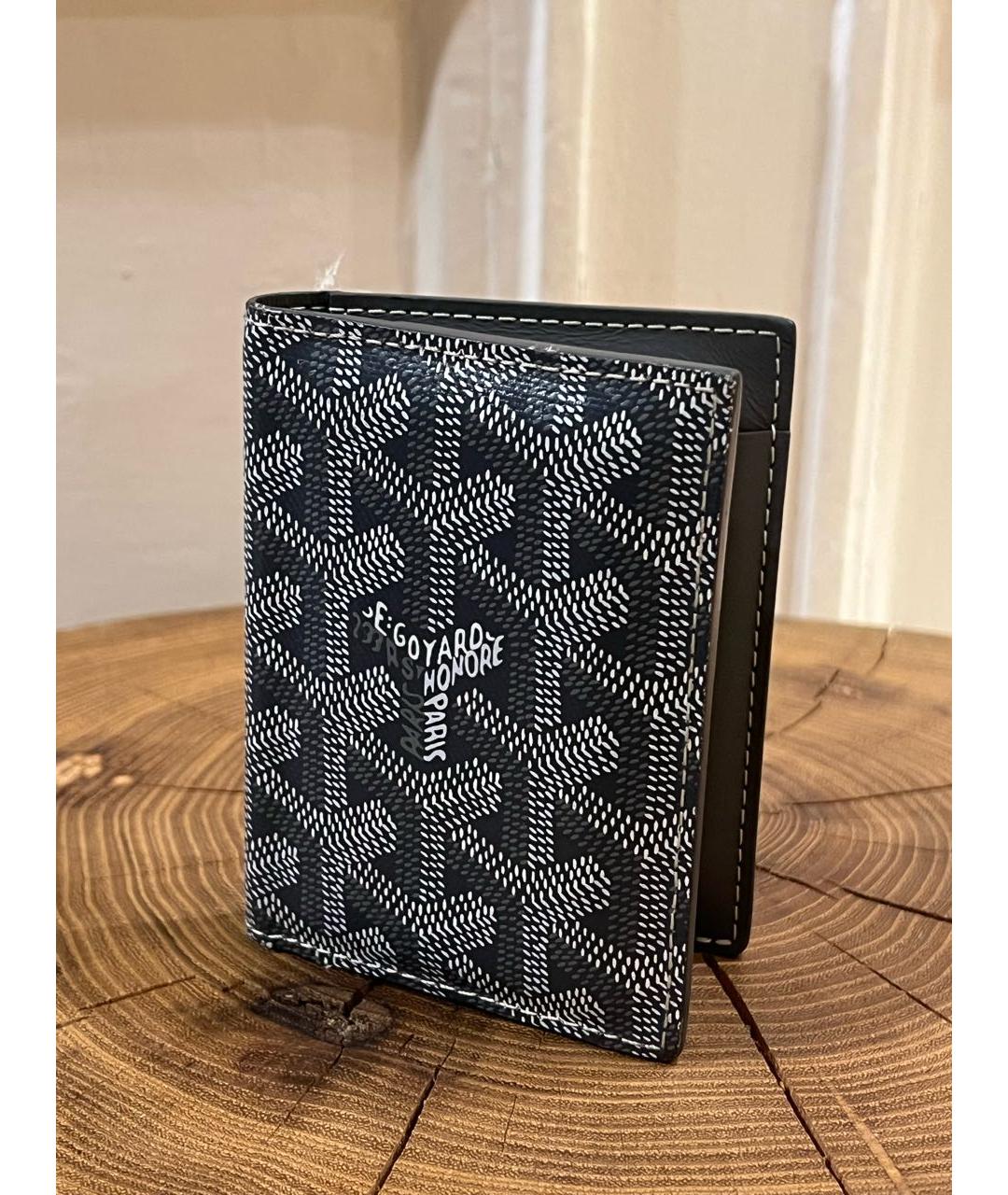 GOYARD Антрацитовый кожаный кошелек, фото 6