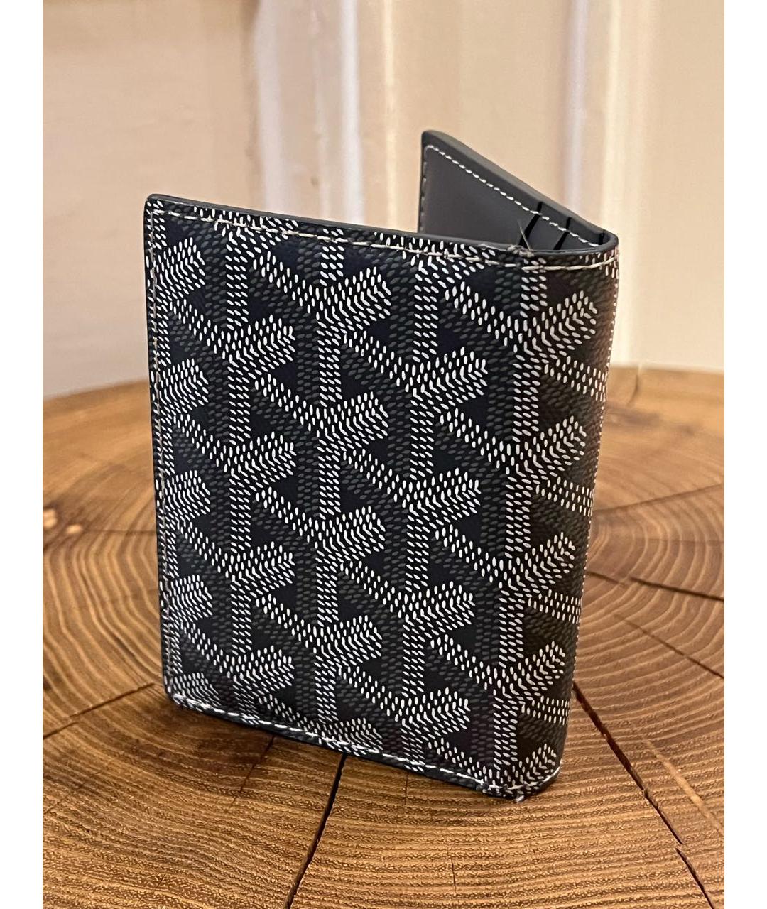 GOYARD Антрацитовый кожаный кошелек, фото 2