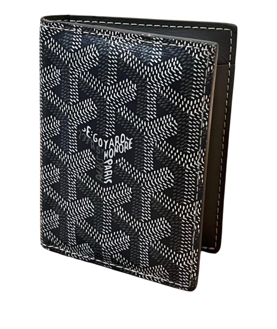 GOYARD Антрацитовый кожаный кошелек, фото 1