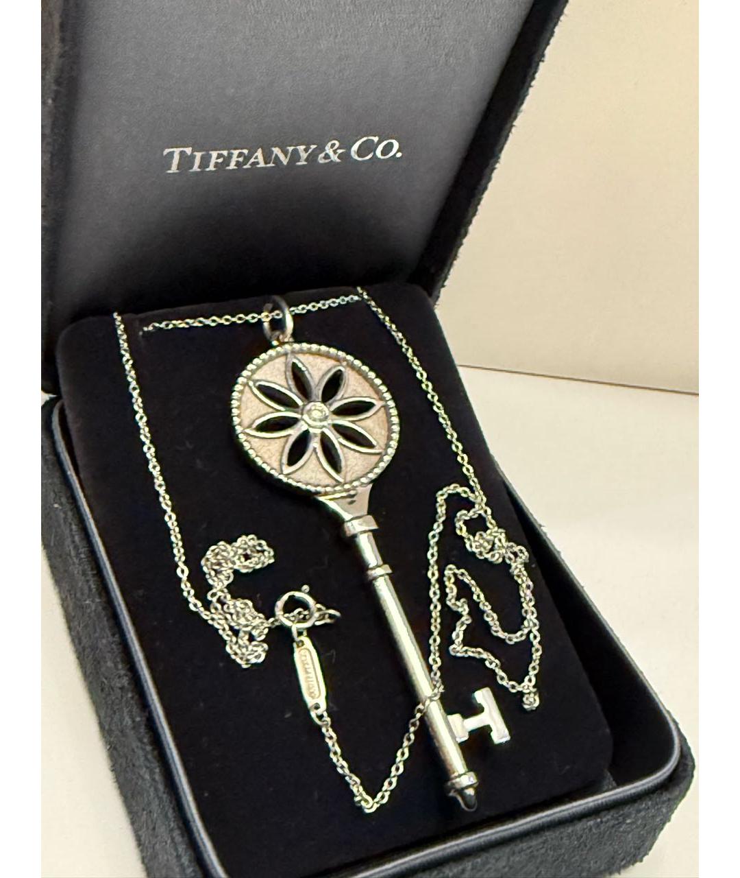 TIFFANY&CO Белое колье из белого золота, фото 5