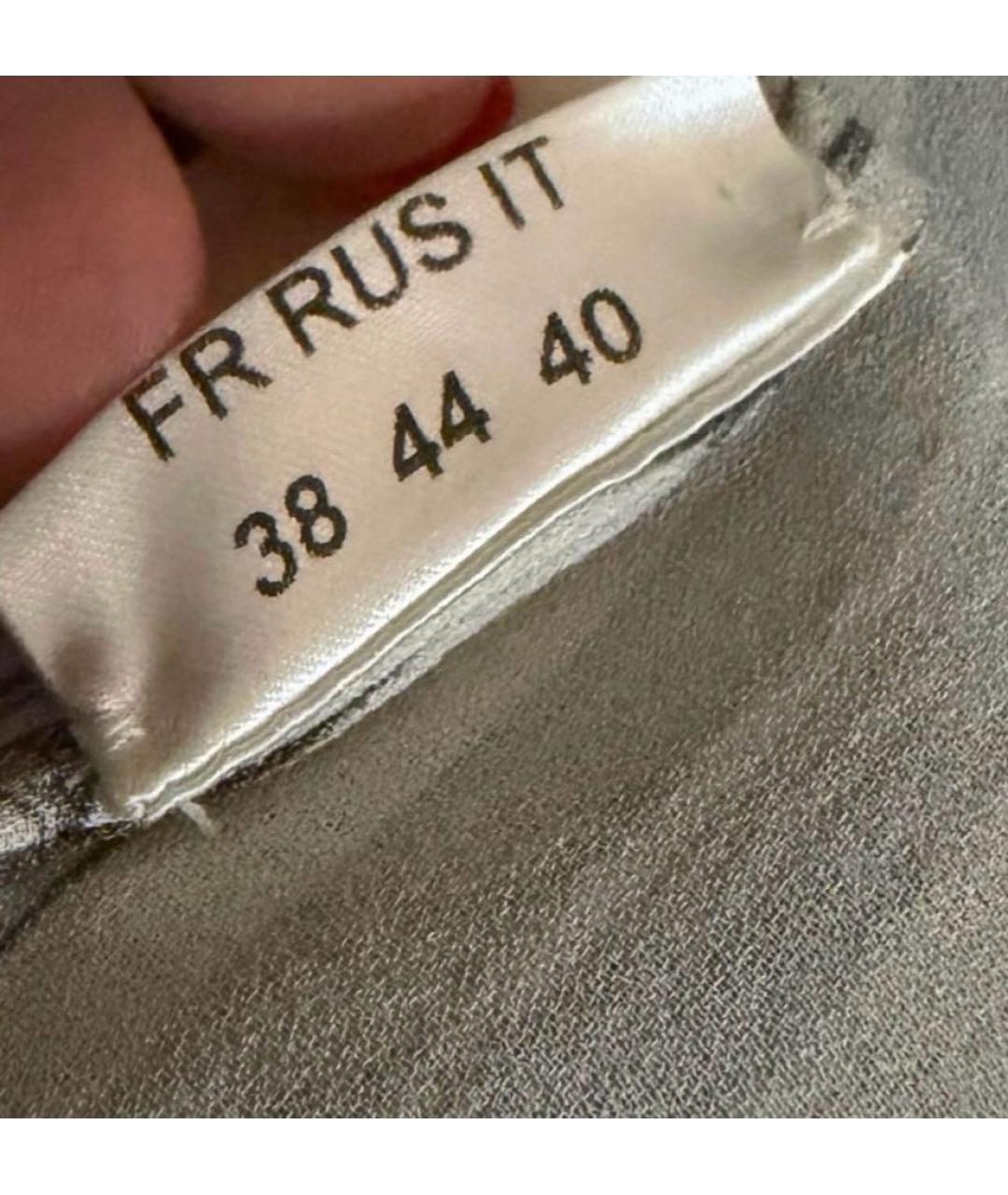 ULYANA SERGEENKO Белое шелковое коктейльное платье, фото 4