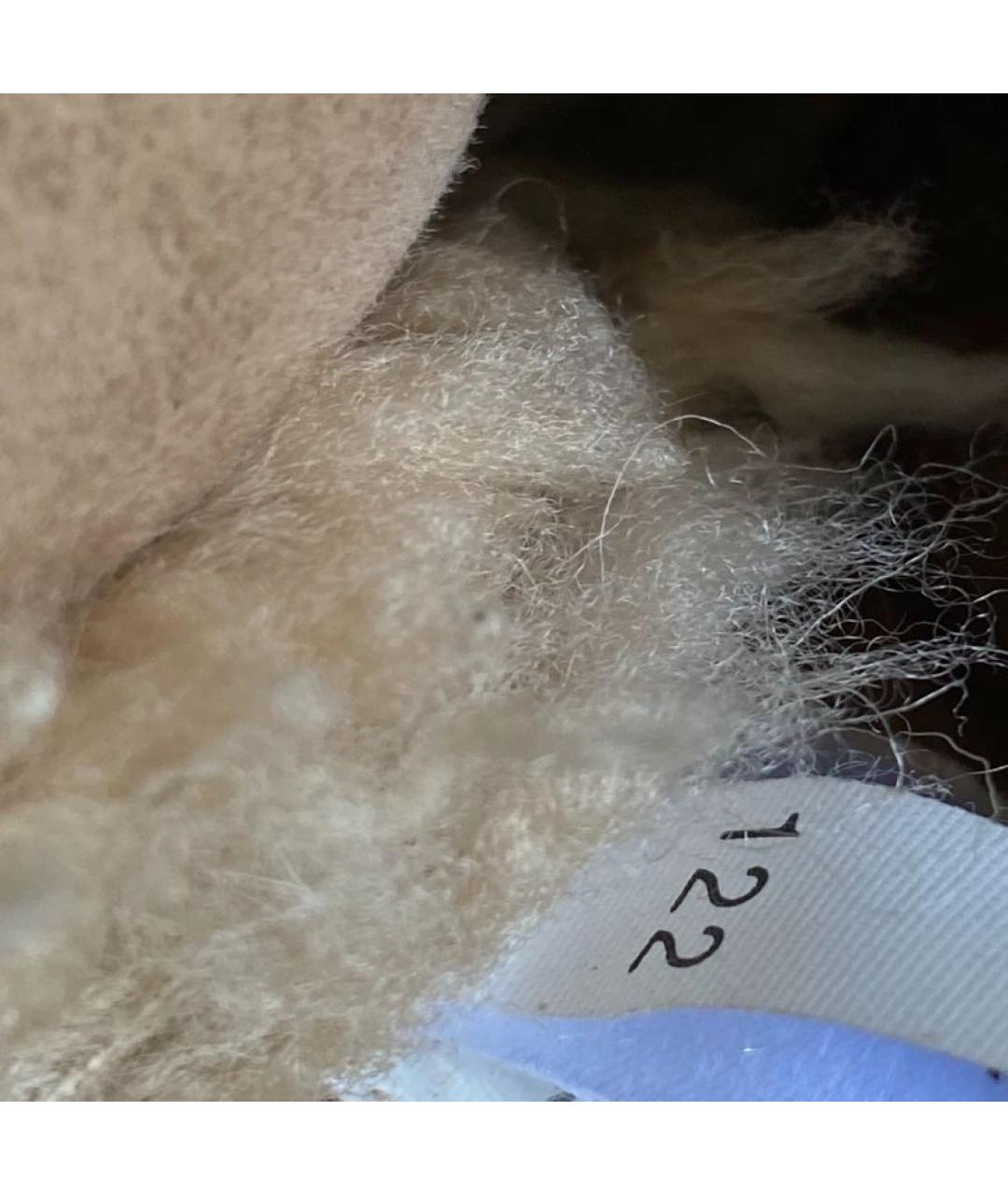 MIU MIU Бежевая меховая сумка через плечо, фото 8