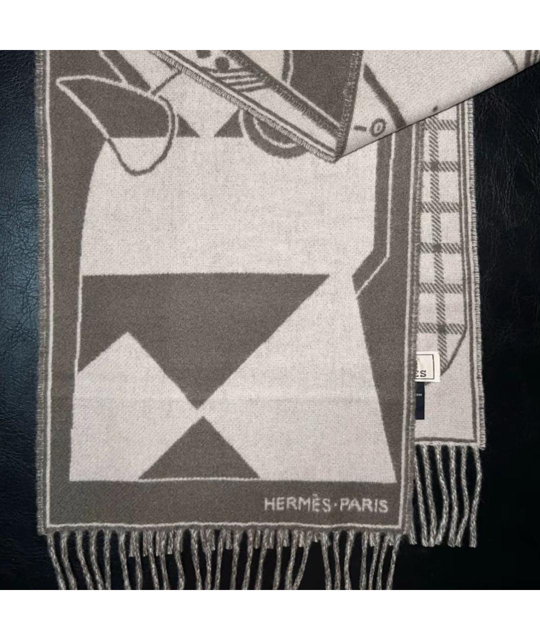 HERMES Мульти кашемировый шарф, фото 3