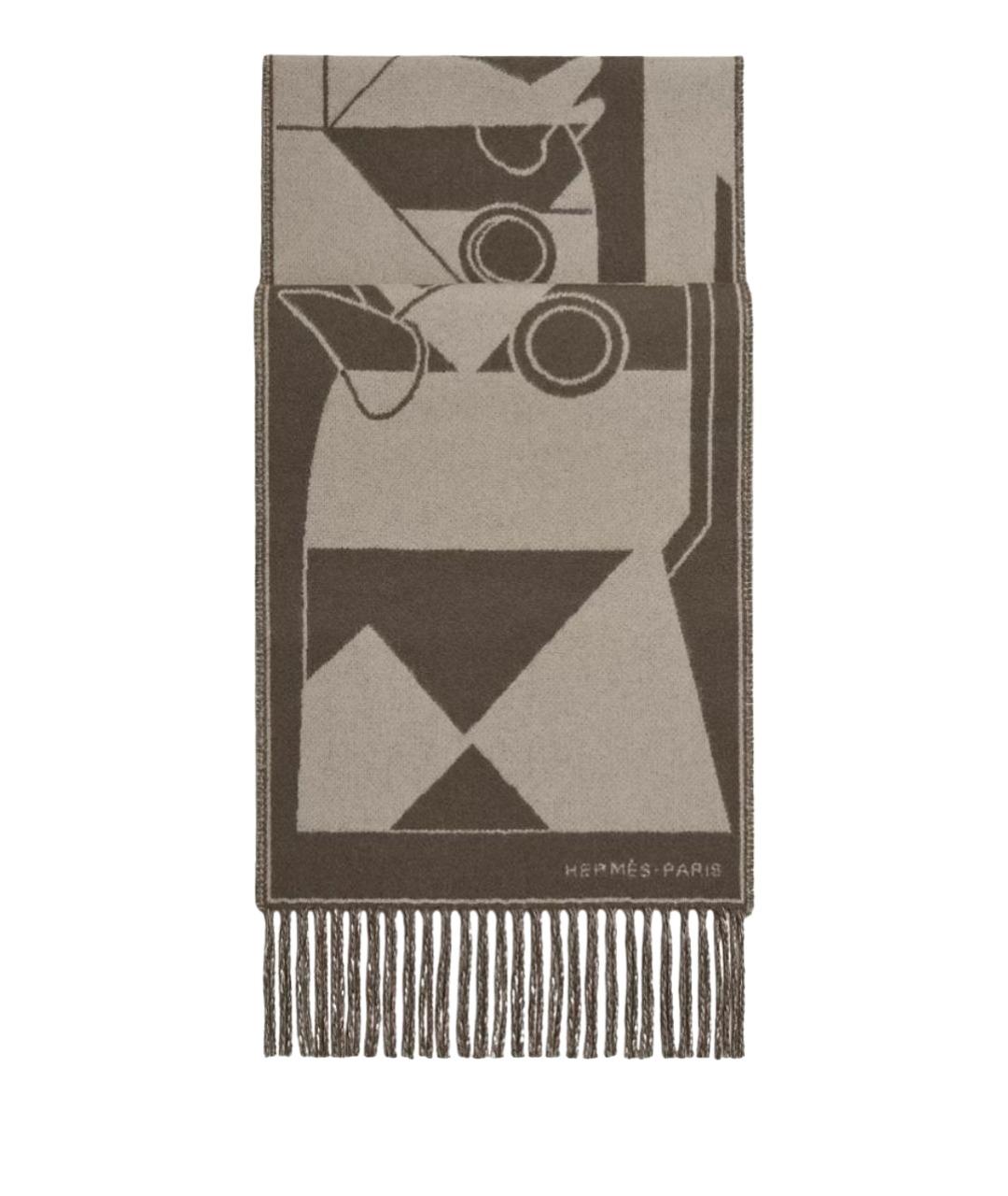 HERMES Мульти кашемировый шарф, фото 1