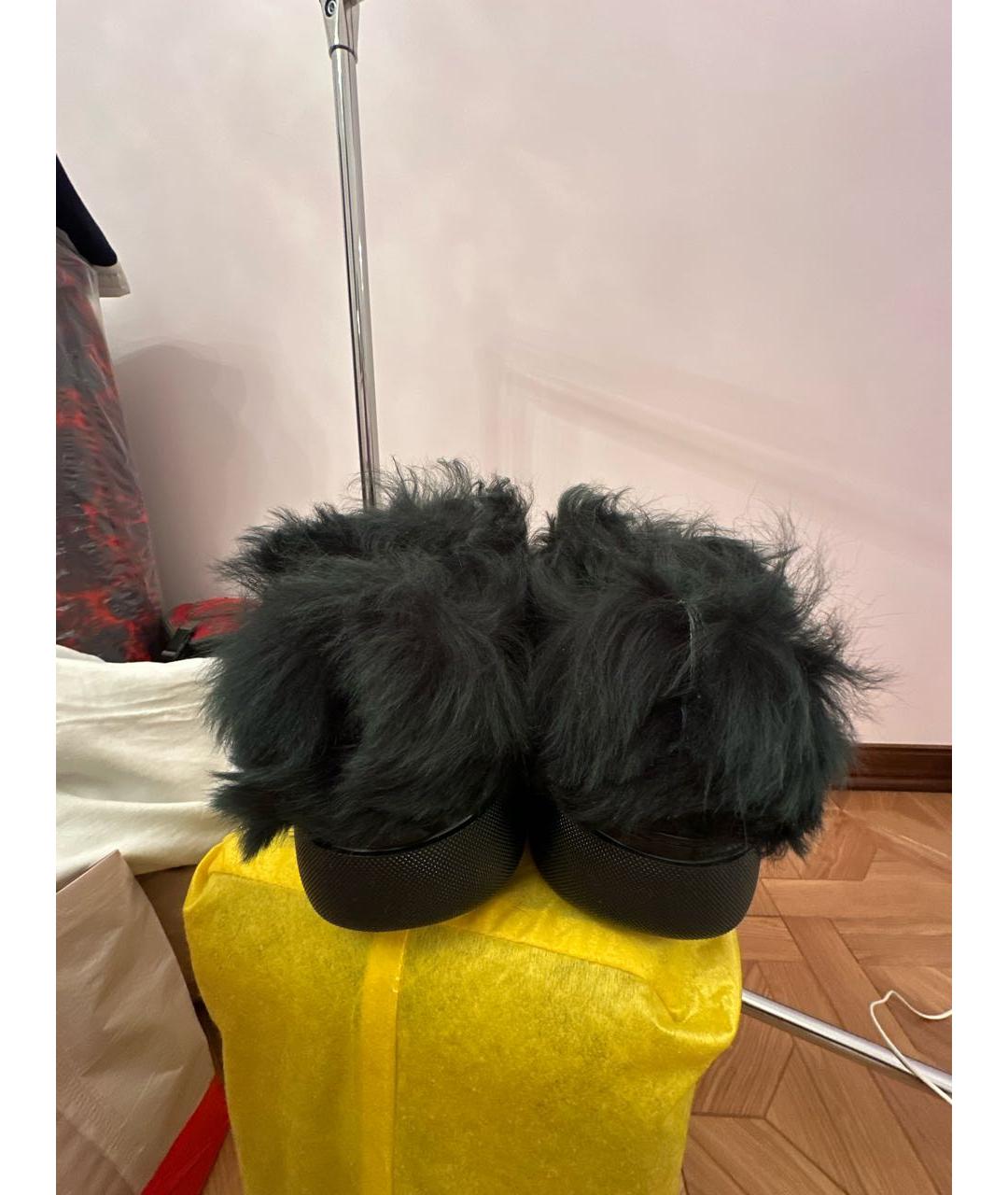 BURBERRY Зеленые кожаные низкие ботинки, фото 4