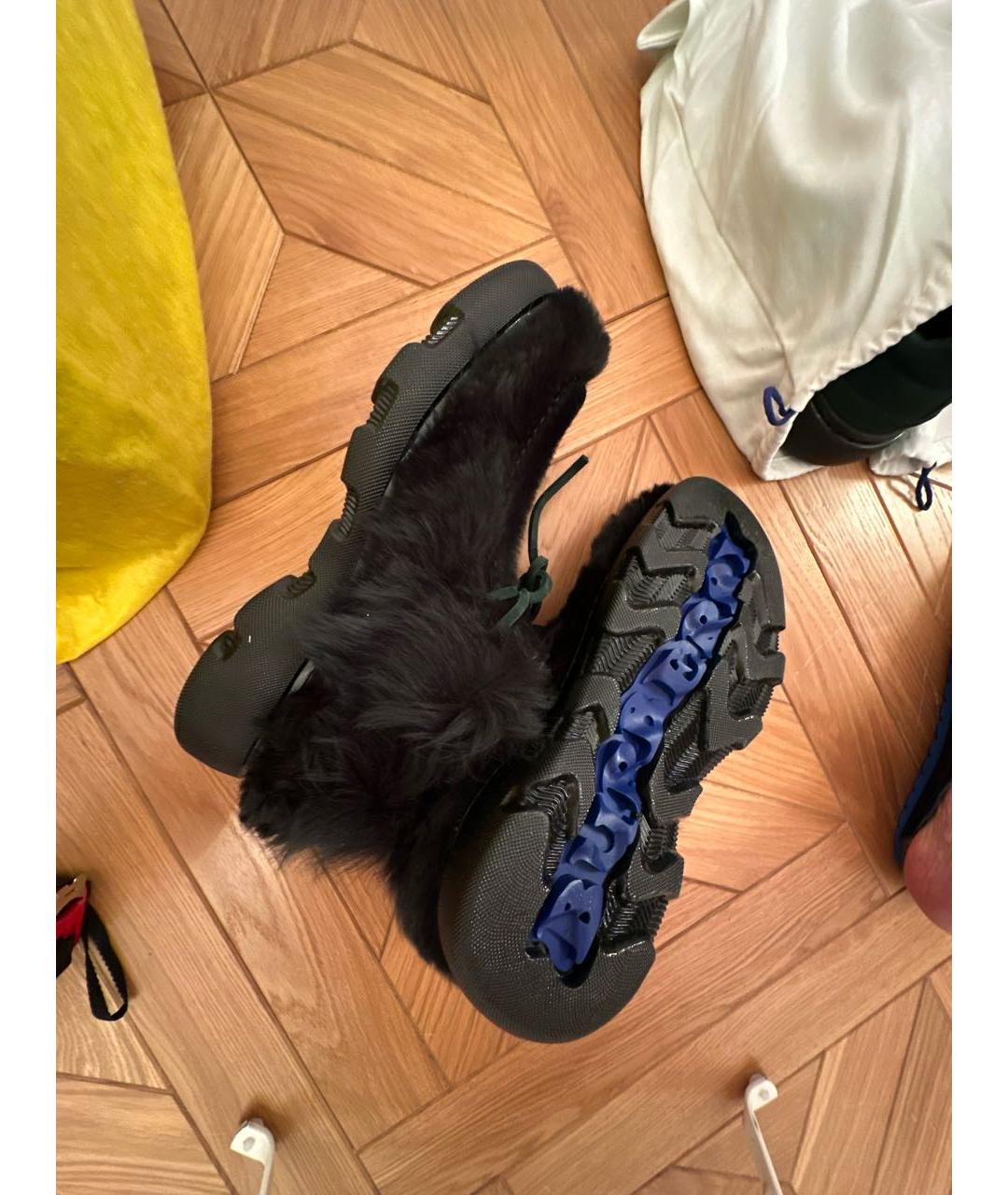 BURBERRY Зеленые кожаные низкие ботинки, фото 6