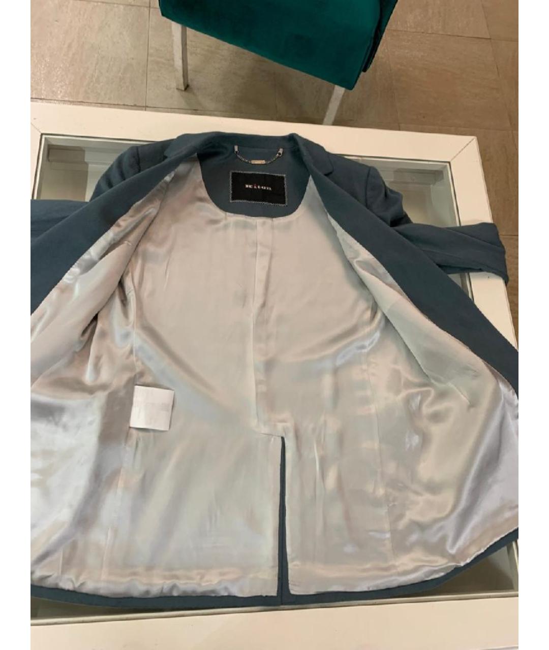 KITON Бирюзовый кашемировый костюм с брюками, фото 8