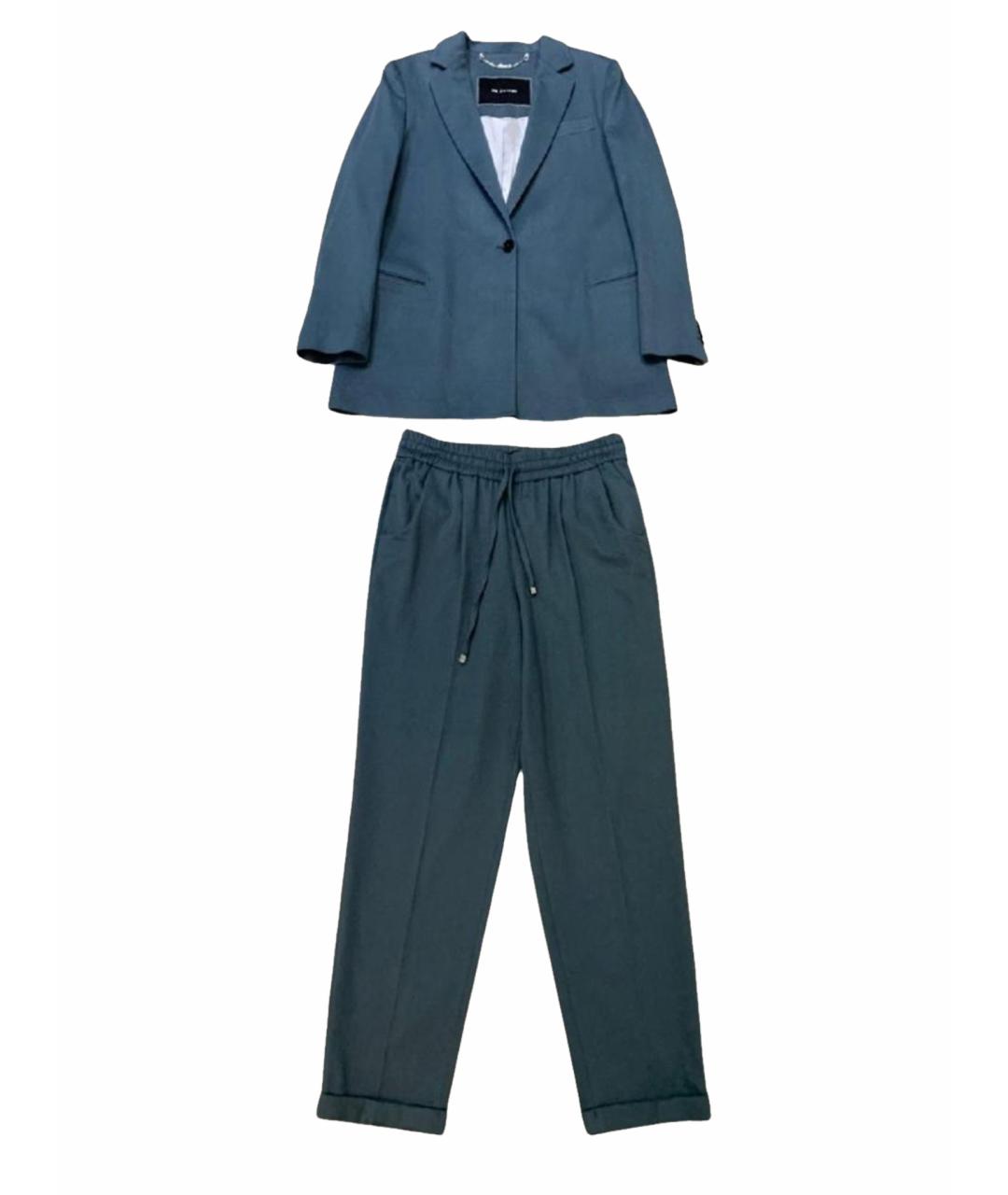 KITON Бирюзовый кашемировый костюм с брюками, фото 1