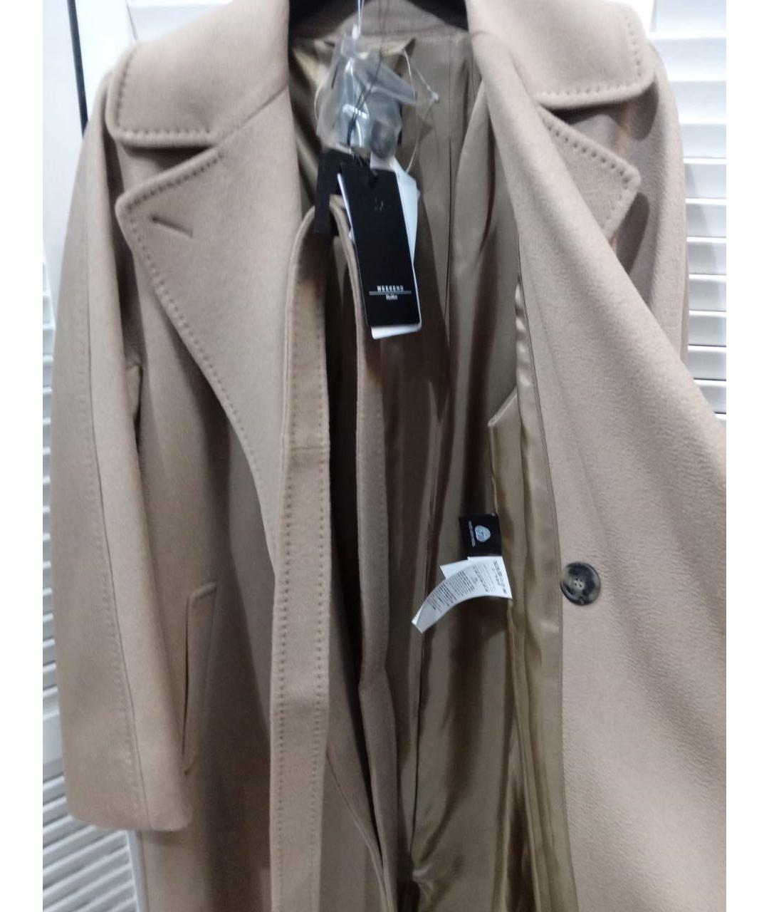 MAX MARA Бежевое шерстяное пальто, фото 6