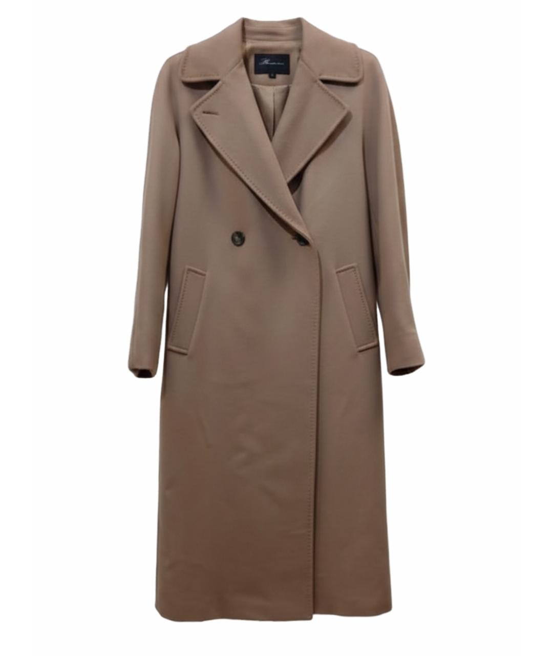 MAX MARA Бежевое шерстяное пальто, фото 1