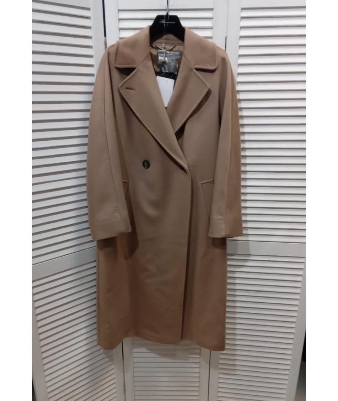 MAX MARA Бежевое шерстяное пальто, фото 9