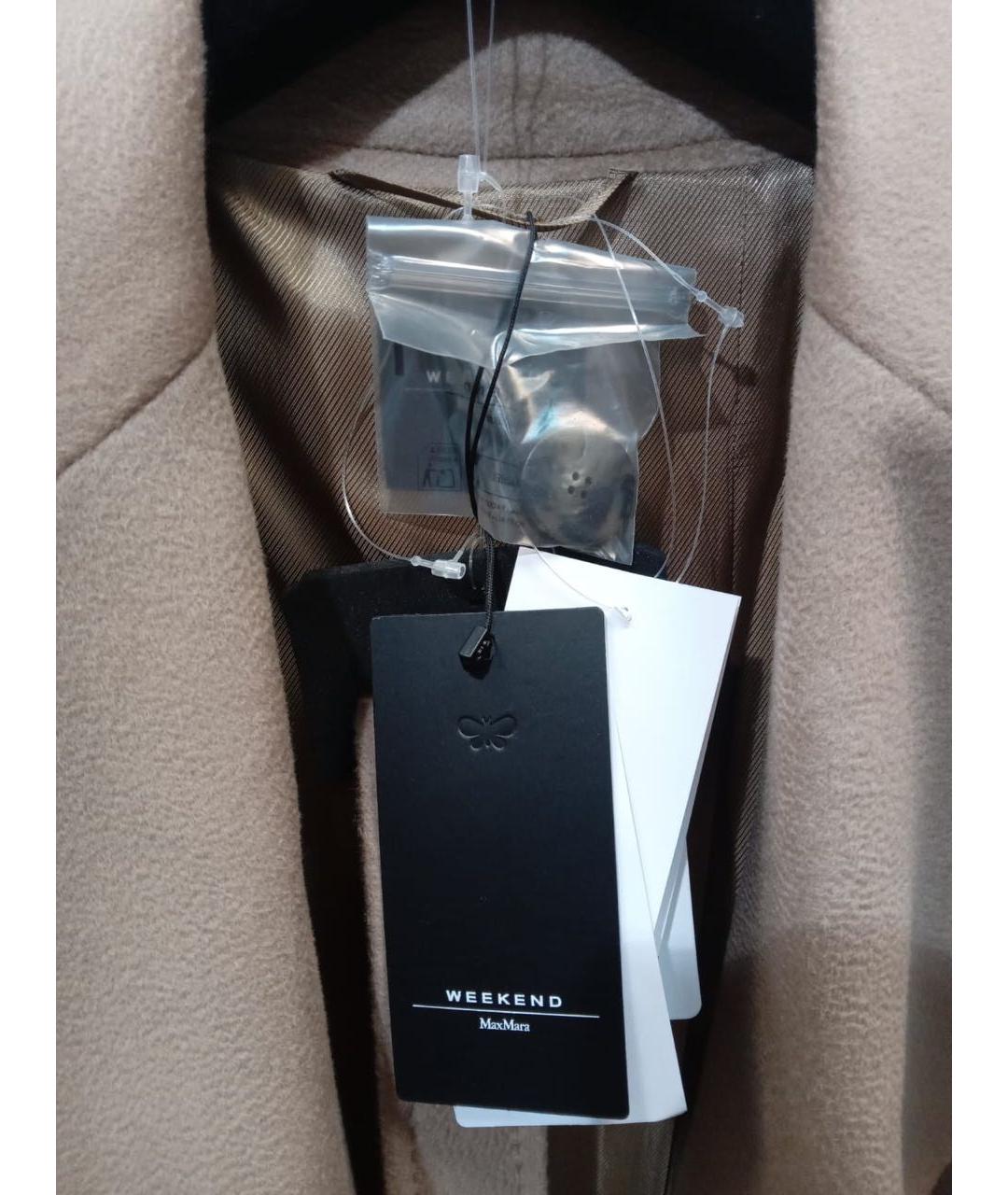 MAX MARA Бежевое шерстяное пальто, фото 7