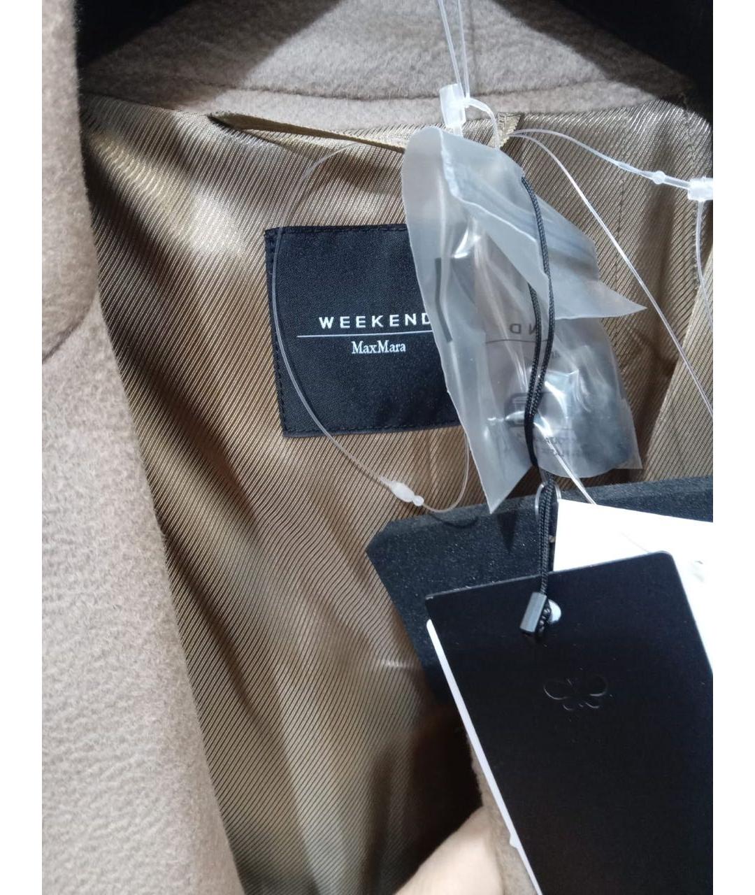 MAX MARA Бежевое шерстяное пальто, фото 5