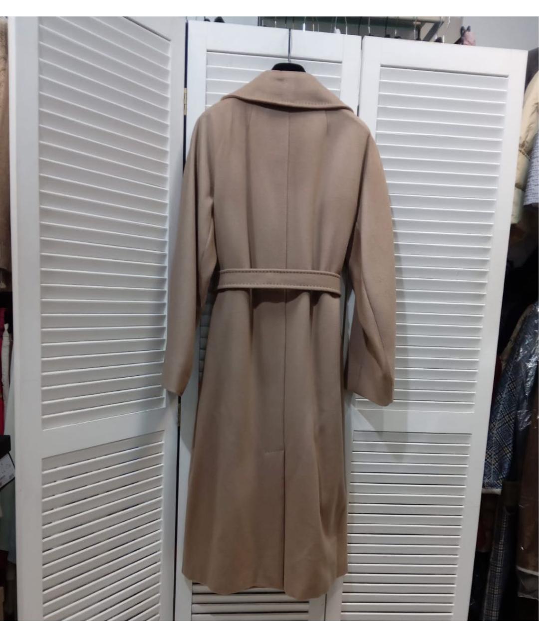 MAX MARA Бежевое шерстяное пальто, фото 3