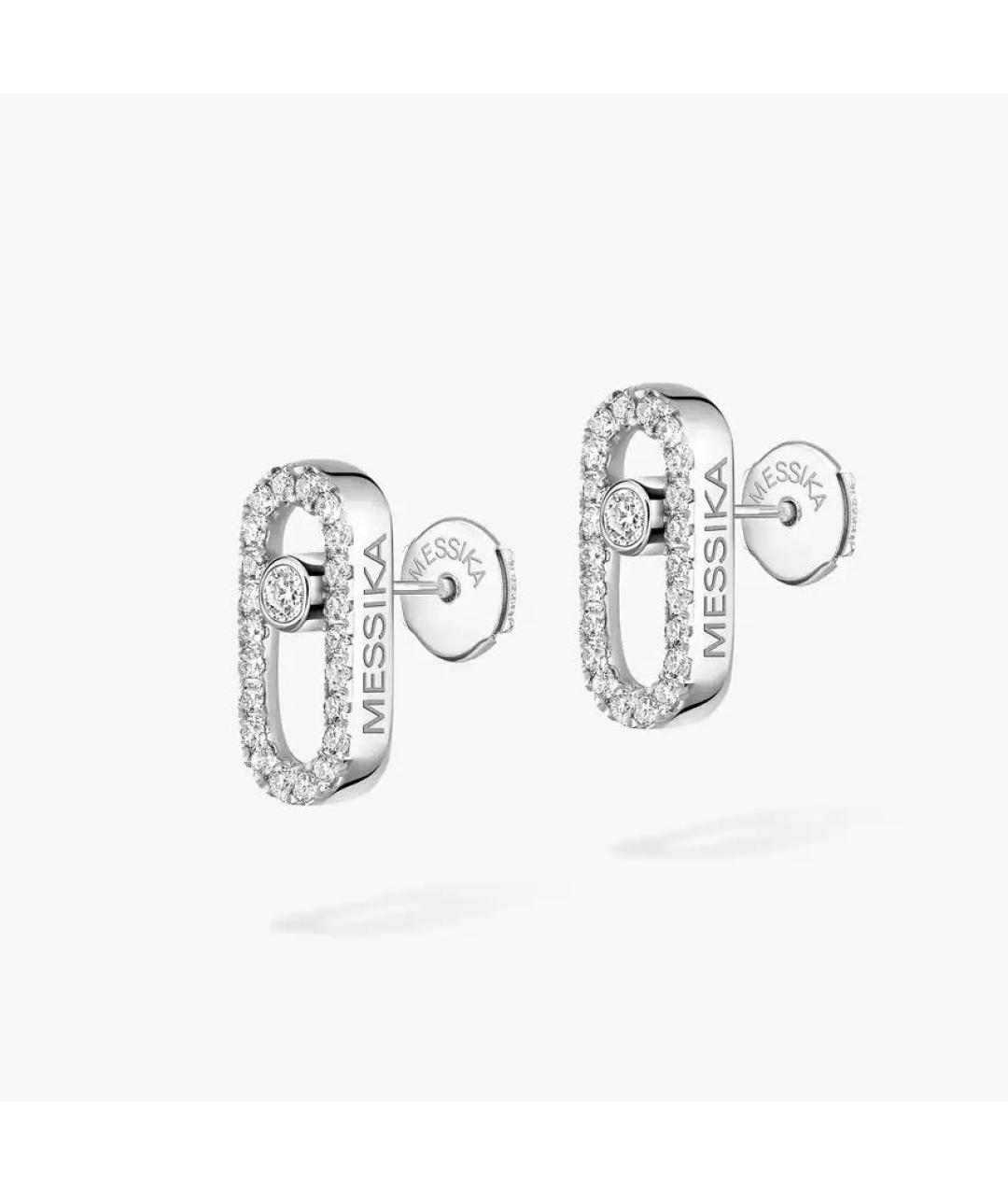 MESSIKA Серебряные серьги из белого золота, фото 2