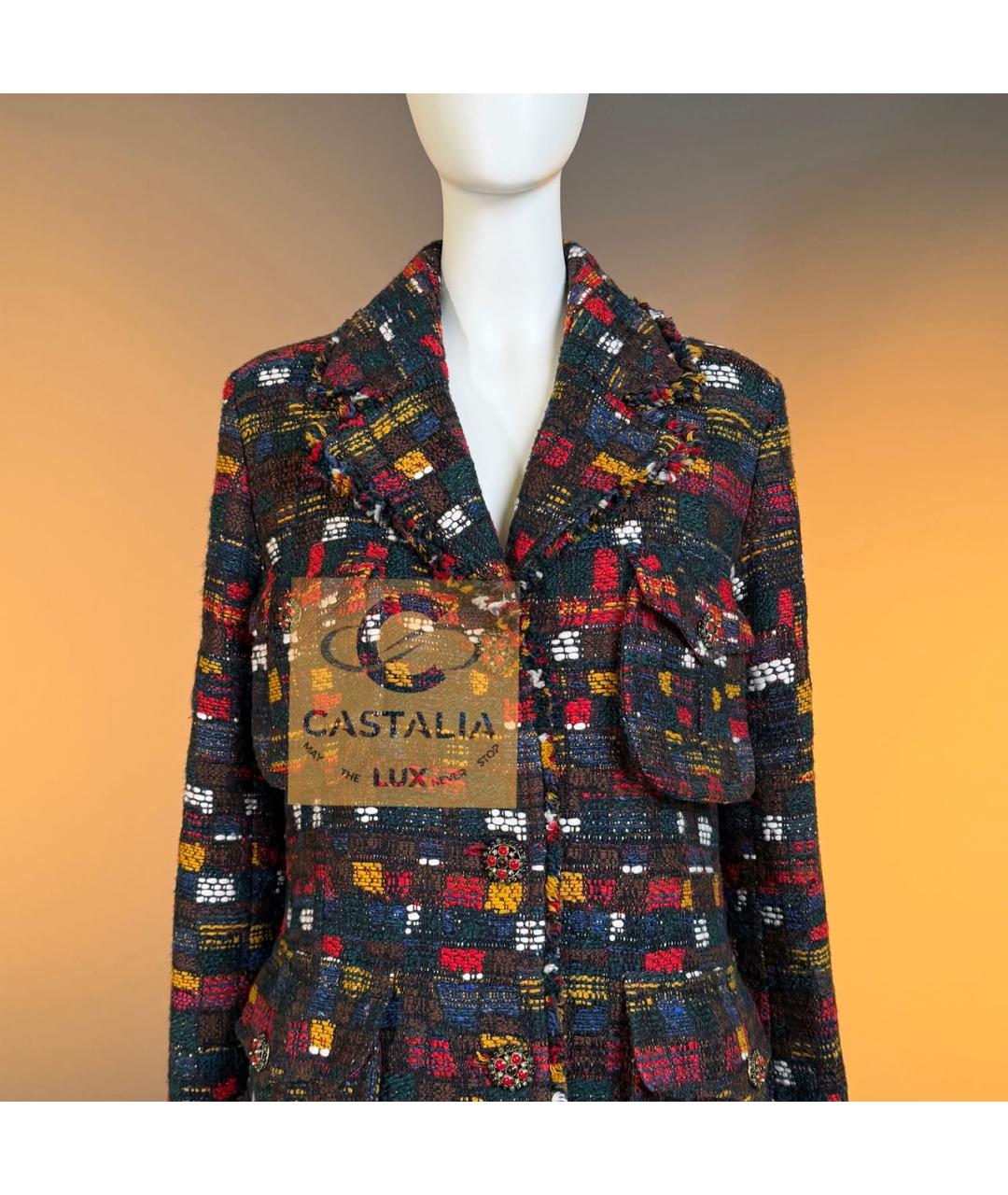 CHANEL Мульти твидовое пальто, фото 6