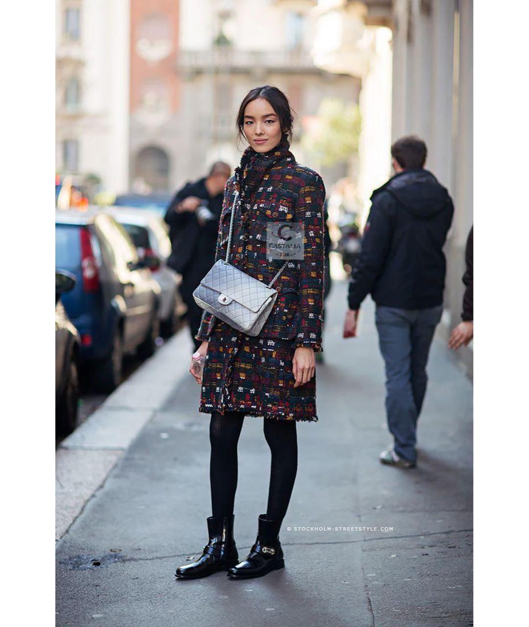 CHANEL Мульти твидовое пальто, фото 3