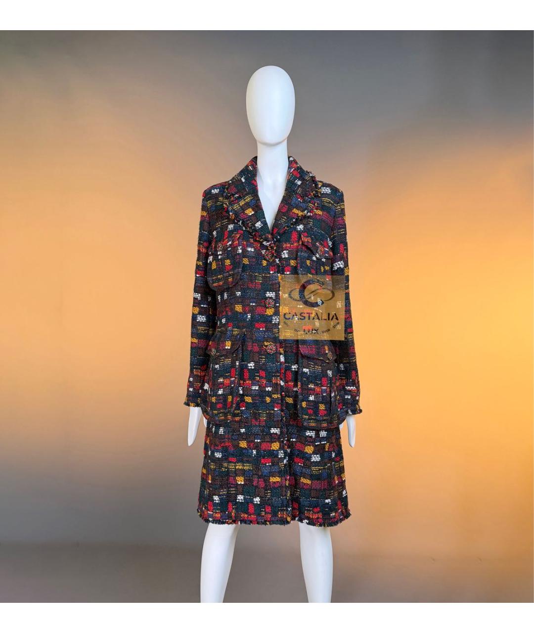 CHANEL Мульти твидовое пальто, фото 5