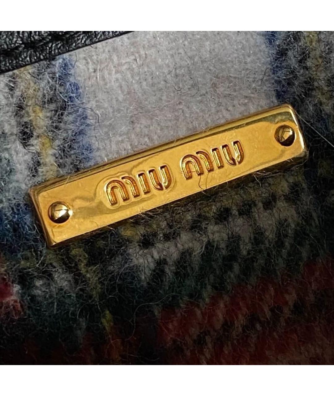 MIU MIU Мульти шерстяная сумка с короткими ручками, фото 7