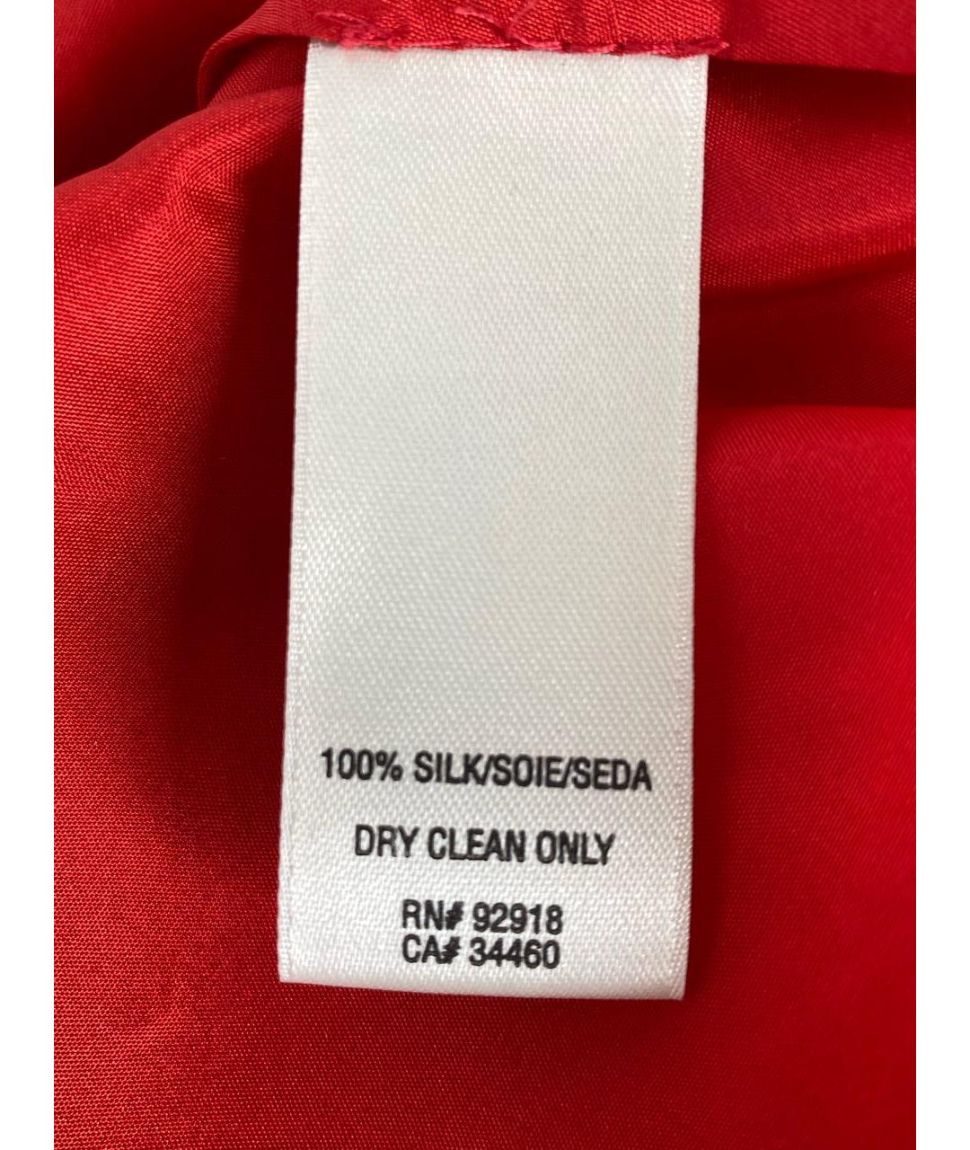 JUICY COUTURE Красное шелковое коктейльное платье, фото 7