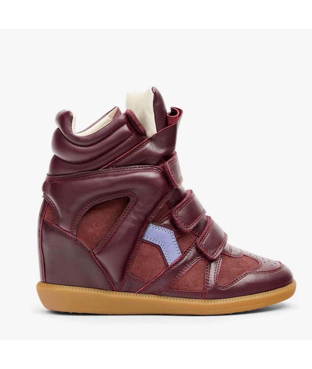 ISABEL MARANT Бордовые кроссовки, фото 3