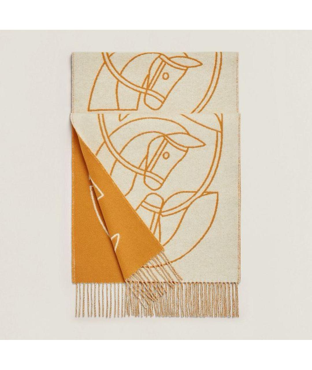 HERMES Мульти кашемировый шарф, фото 3