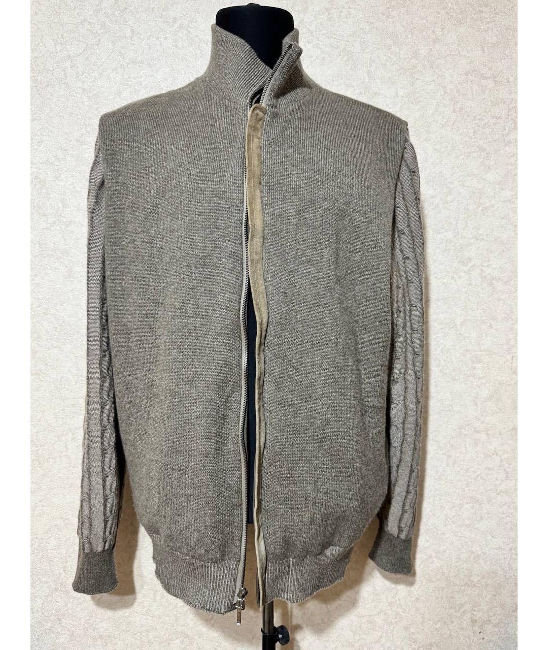 LORO PIANA Бежевый кашемировый кардиган, фото 6