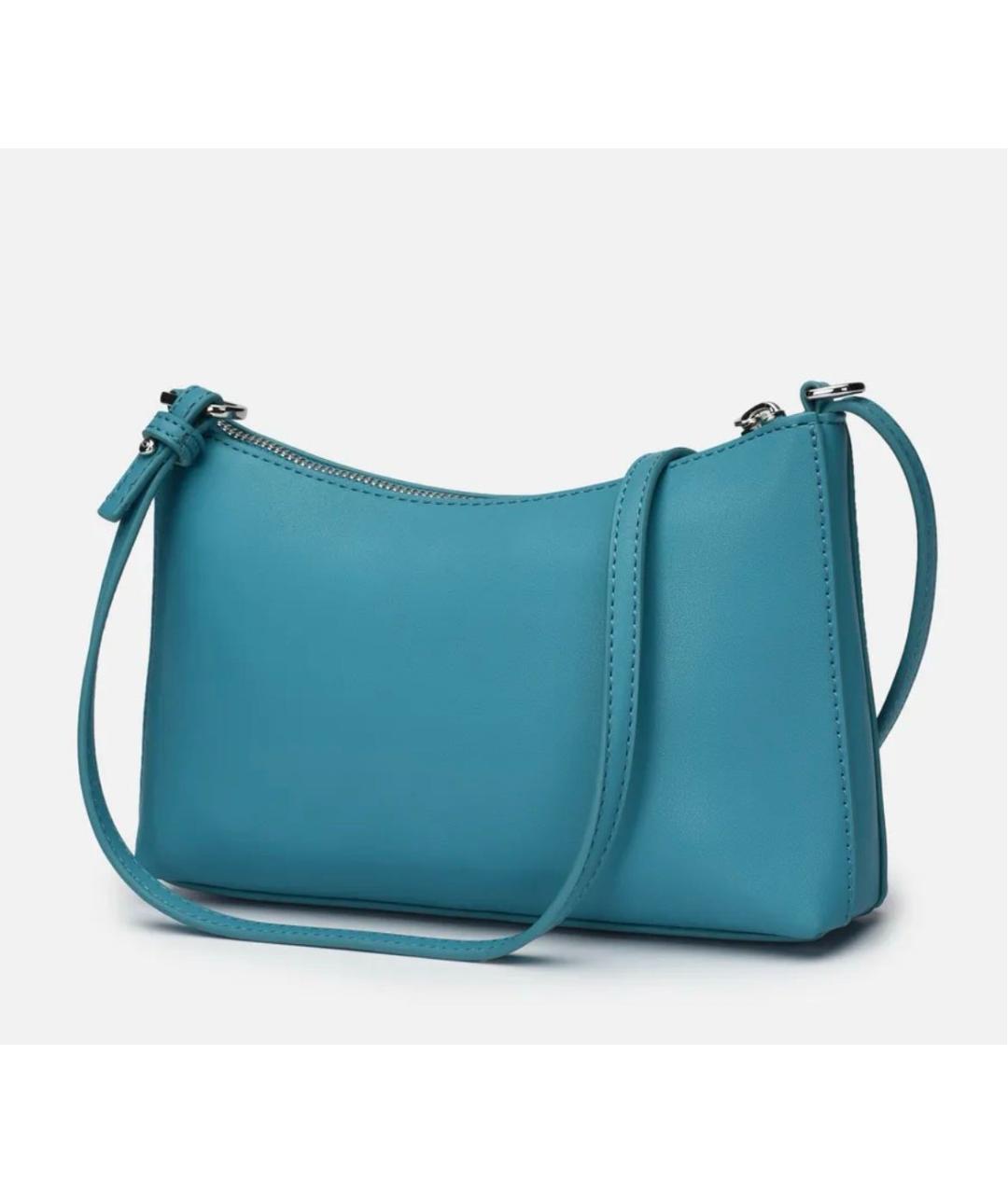 CALVIN KLEIN Бирюзовая сумка через плечо из искусственной кожи, фото 2