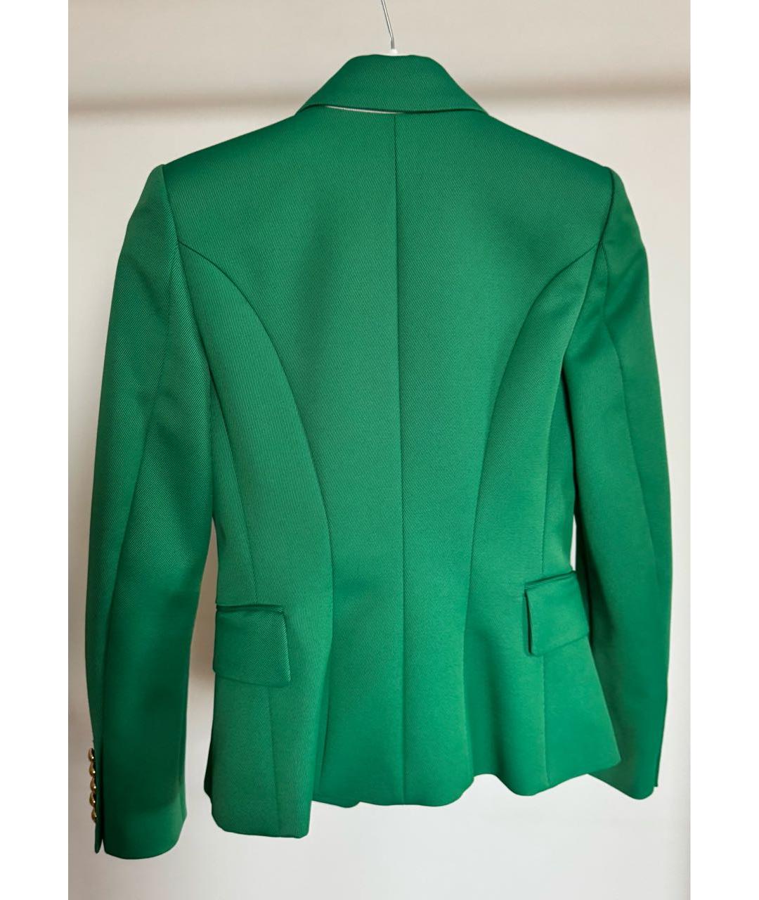 BALMAIN Зеленый шерстяной жакет/пиджак, фото 2