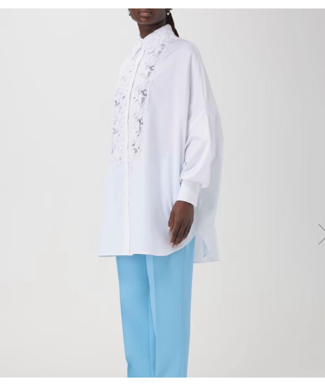 ERMANNO SCERVINO Белая хлопковая блузы, фото 7