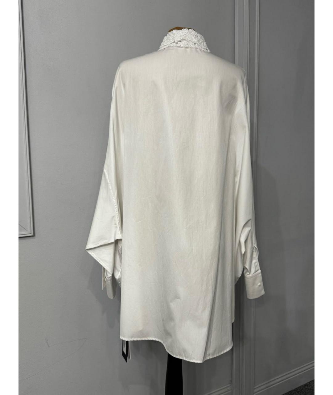 ERMANNO SCERVINO Белая хлопковая блузы, фото 2