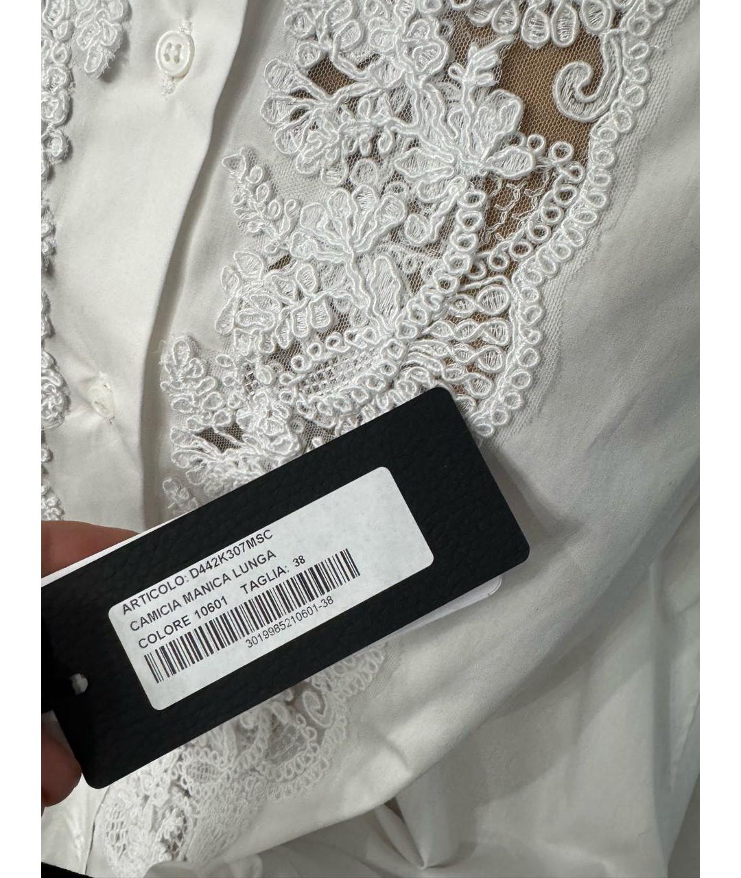 ERMANNO SCERVINO Белая хлопковая блузы, фото 4