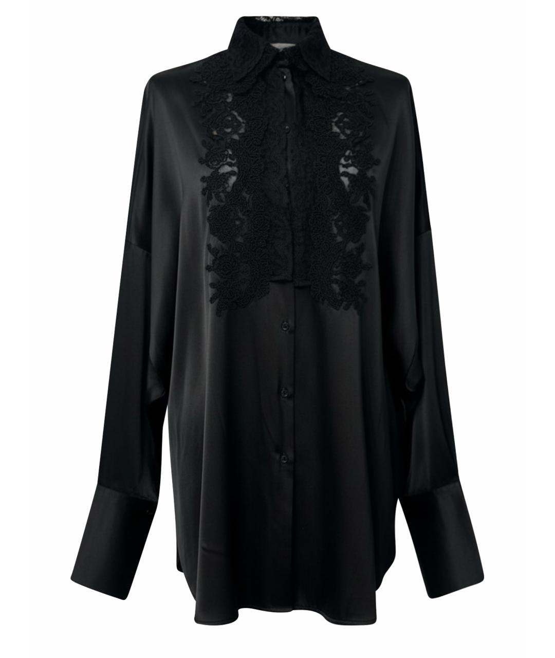 ERMANNO SCERVINO Черная шелковая блузы, фото 1