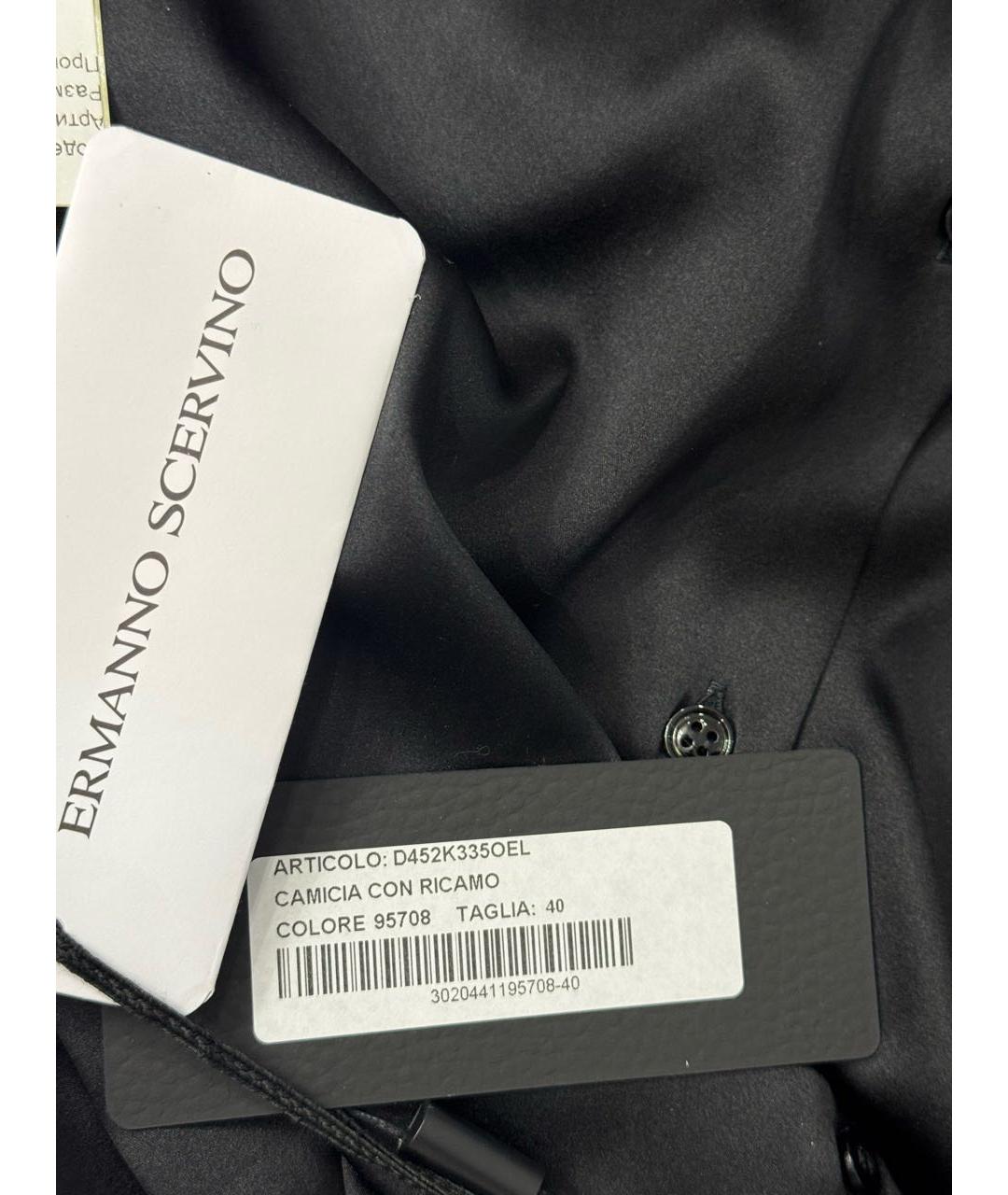 ERMANNO SCERVINO Черная шелковая блузы, фото 6