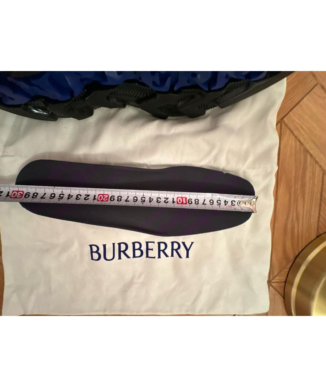 BURBERRY Хаки нубуковые низкие ботинки, фото 8